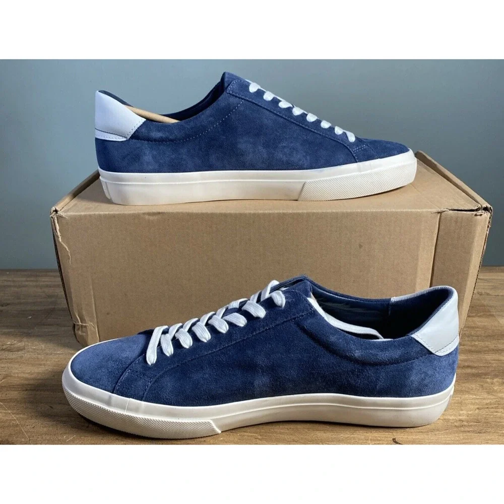 Vince Fulton Suede Sneaker Men's Spruce Blue US 9.5 EU 43 RT$225.00